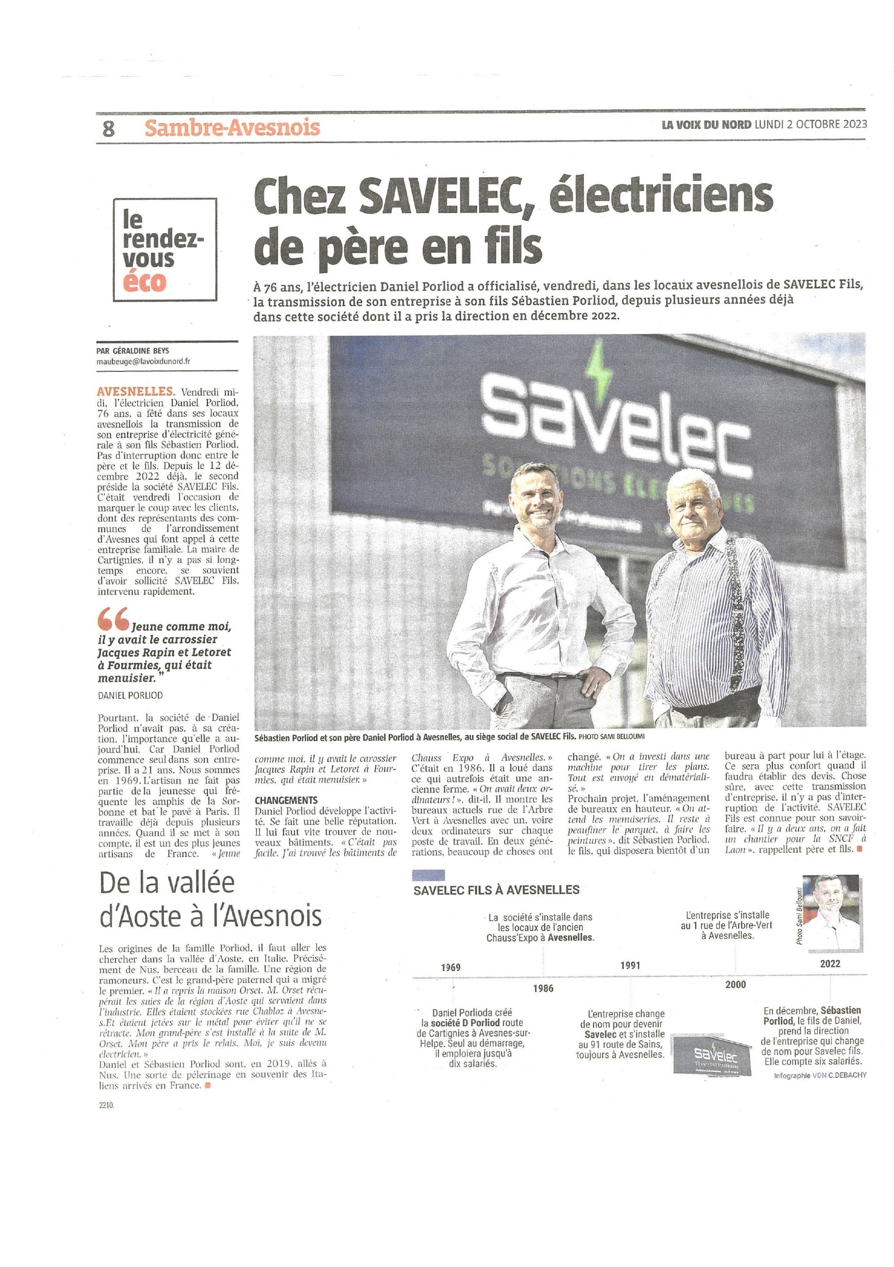 Article de presse SAVELEC 3